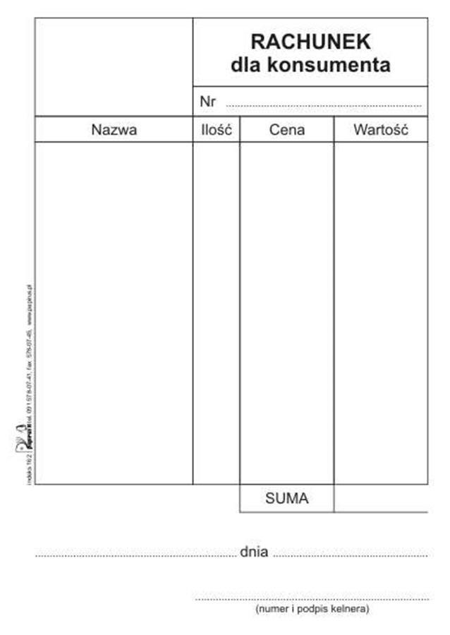 FACTURA DEL CONSUMIDOR COPIA MÚLTIPLE A6 PAPIRO